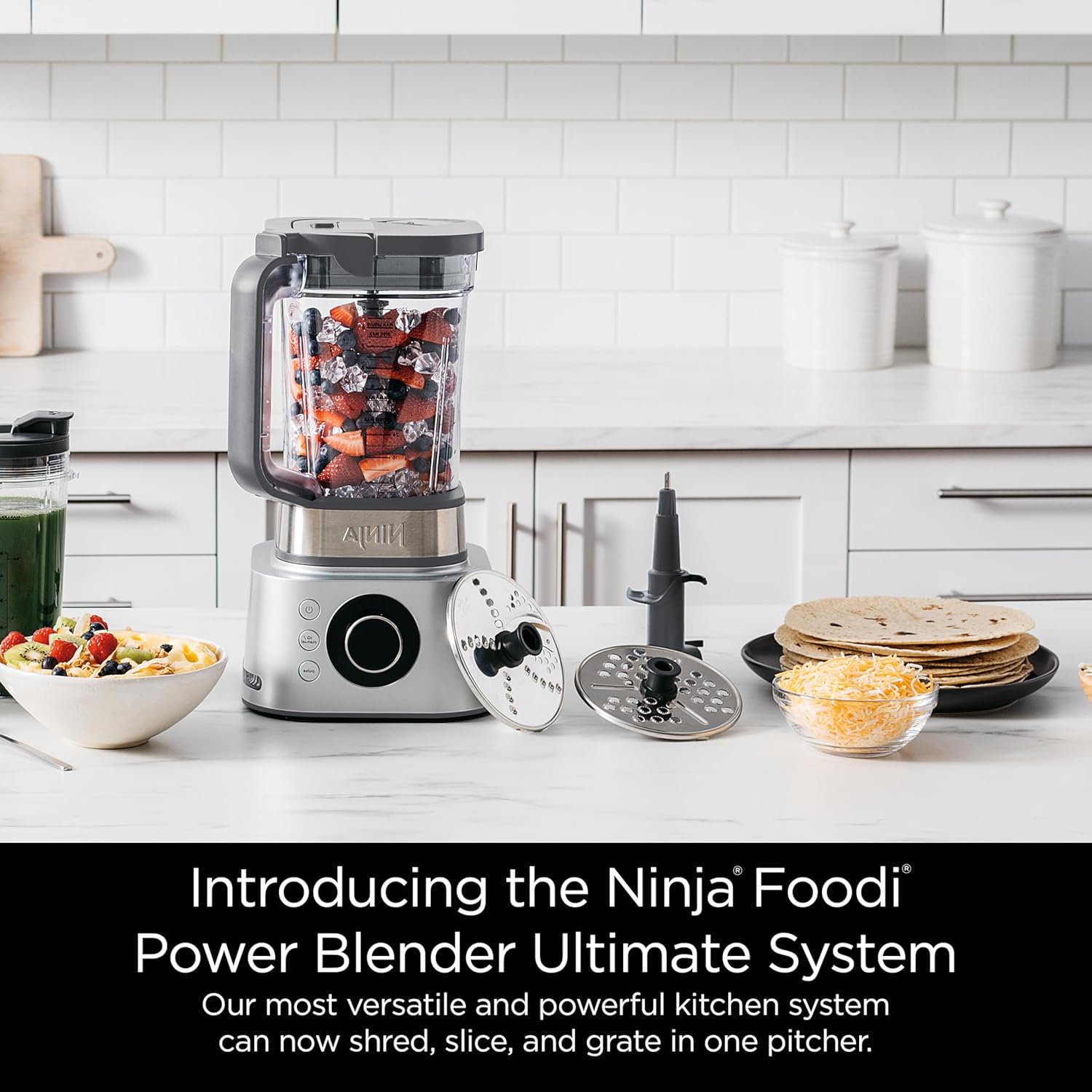1760384005_Ninja-Blender-Food-Processor-Combo-Foodi-Power-Blender-System-for-Smoothies-Bowls-Spreads-Shakes-6-Functions-72-oz-Pitcher-To-Go-Cups-Silver-SS401.jpg Ninja Blender & Food Processor Combo, Foodi Power Blender System for Smoothies, Bowls, Spreads & Shakes, 6 Functions, 72-oz Pitcher, To-Go Cups, Silver, SS401 - Image 3