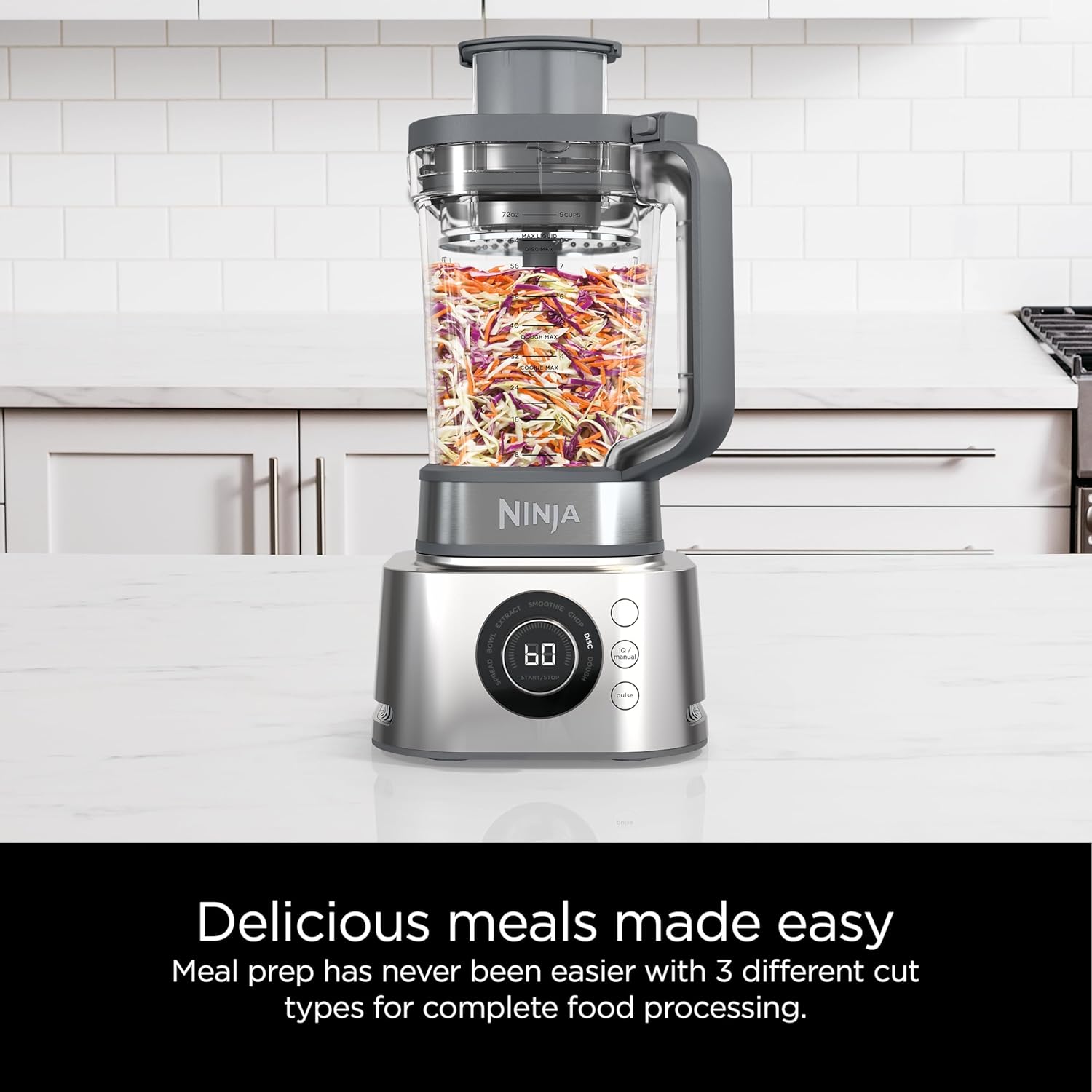 1760384010_Ninja-Blender-Food-Processor-Combo-Foodi-Power-Blender-System-for-Smoothies-Bowls-Spreads-Shakes-6-Functions-72-oz-Pitcher-To-Go-Cups-Silver-SS401.jpg Ninja Blender & Food Processor Combo, Foodi Power Blender System for Smoothies, Bowls, Spreads & Shakes, 6 Functions, 72-oz Pitcher, To-Go Cups, Silver, SS401 - Image 6