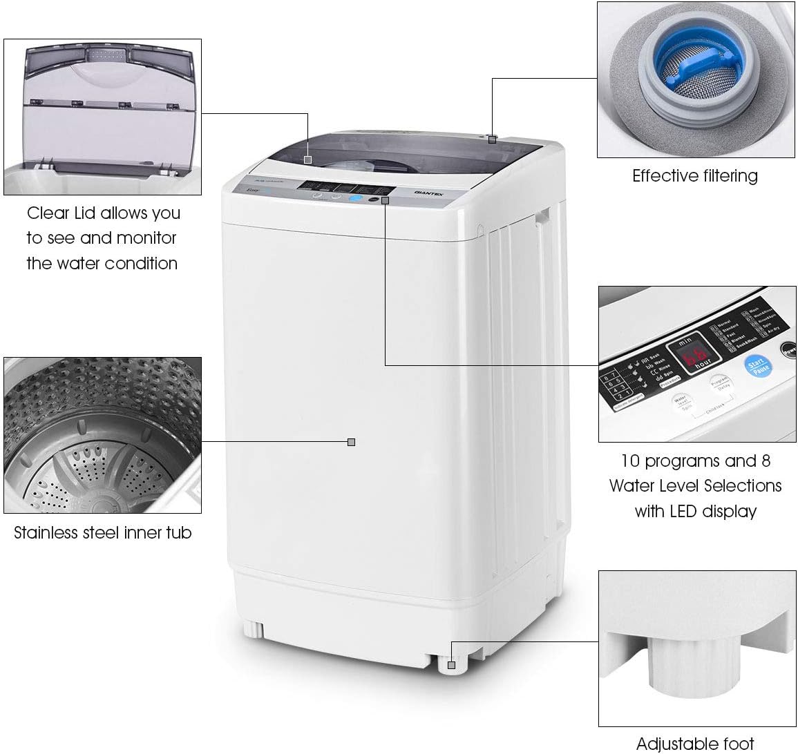1760384248_Giantex-Full-Automatic-Washing-Machine-Portable-Compact-1.34-Cu.ft-Laundry-Washer-Spin-with-Drain-Pump-10-programs-8-Water-Level-Selections-with-LED-Display-12-Lbs-Capacity.jpg Giantex Full-Automatic Washing Machine Portable Compact 1.34 Cu.ft Laundry Washer Spin with Drain Pump, 10 programs 8 Water Level Selections with LED Display 12 Lbs Capacity - Image 5