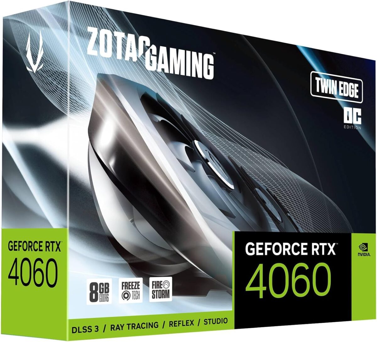 ZOTAC Gaming GeForce RTX 4060 8GB Twin Edge OC DLSS 3 8GB GDDR6 128-bit 17 Gbps PCIE 4.0 Compact Gaming Graphics Card, ZT-D40600H-10M - Image 9