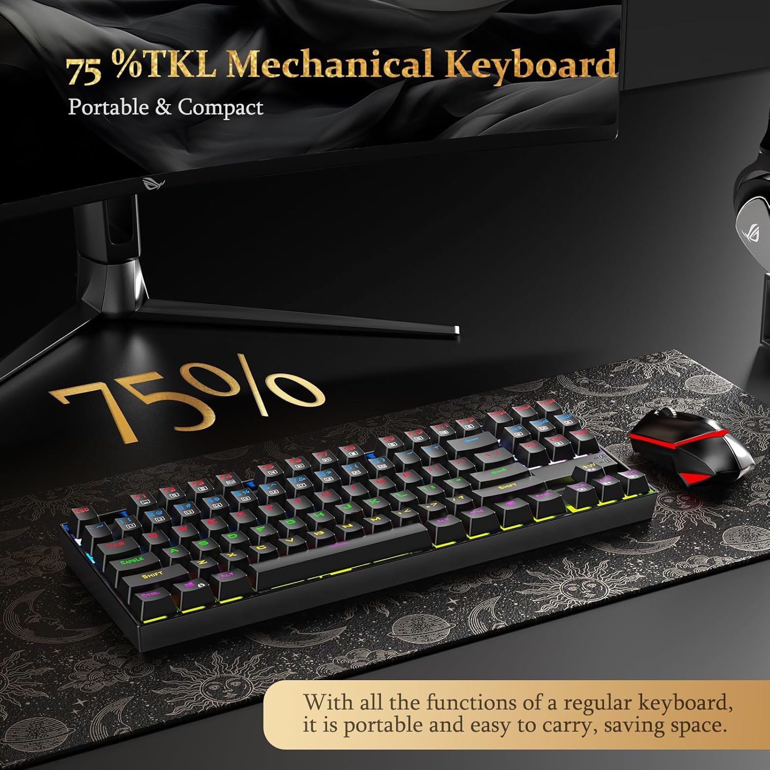 1760388558_Redragon-K552-Mechanical-Gaming-Keyboard-87-Key-Compact-LED-Gaming-Keyboard-with-Red-Switches-Anti-Ghosting-Metal-Frame-for-PC-Gaming-Typing-Beginner-Friendly-Black.jpg Redragon K552 Mechanical Gaming Keyboard, 87-Key Compact, LED Gaming Keyboard with Red Switches, Anti-Ghosting, Metal Frame for PC Gaming & Typing, Beginner-Friendly (Black) - Image 4