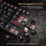 Redragon K552 Mechanical Gaming Keyboard, 87-Key Compact, LED Gaming Keyboard with Red Switches, Anti-Ghosting, Metal Frame for PC Gaming & Typing, Beginner-Friendly (Black) - Image 7