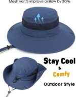 Camptrace Toddler Kids Sun Hat UPF 50+ Wide Brim Bucket Hat Outdoor Baby Beach Hat for Boys Girls 2-13 Years - Image 5