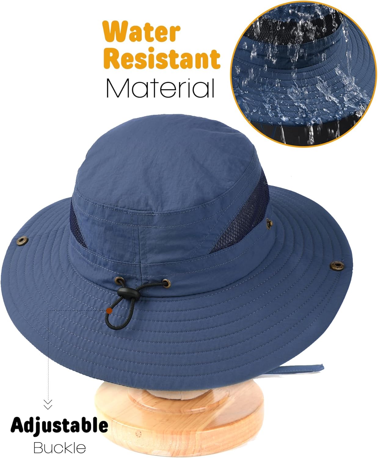 1760390489_Camptrace-Toddler-Kids-Sun-Hat-UPF-50-Wide-Brim-Bucket-Hat-Outdoor-Baby-Beach-Hat-for-Boys-Girls-2-13-Years.jpg Camptrace Toddler Kids Sun Hat UPF 50+ Wide Brim Bucket Hat Outdoor Baby Beach Hat for Boys Girls 2-13 Years - Image 6