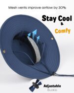 Camptrace Toddler Kids Sun Hat UPF 50+ Wide Brim Bucket Hat Outdoor Baby Beach Hat for Boys Girls 2-13 Years - Image 10