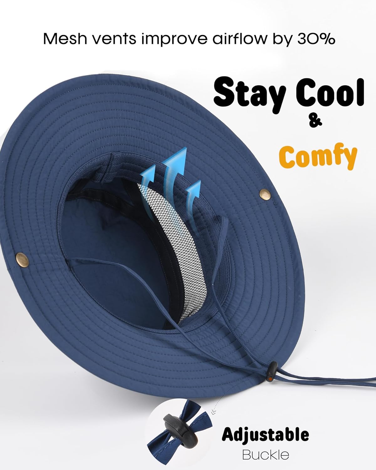 1760390499_Camptrace-Toddler-Kids-Sun-Hat-UPF-50-Wide-Brim-Bucket-Hat-Outdoor-Baby-Beach-Hat-for-Boys-Girls-2-13-Years.jpg Camptrace Toddler Kids Sun Hat UPF 50+ Wide Brim Bucket Hat Outdoor Baby Beach Hat for Boys Girls 2-13 Years - Image 10