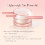 medicube Triple Collagen Cream - Hydrating & Firming Moisturizer with Hyaluronic Acid, Premium Elastin, Shea Butter - Wrinkle Care & Boosts Elasticity - Korean Skincare, 1.69 oz - Image 4