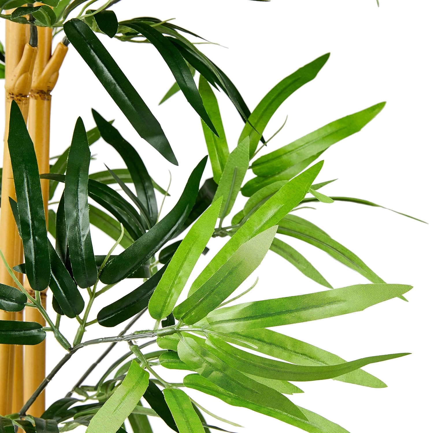 1760393134_Amazon-Basics-Artificial-Fake-Bamboo-Plant-with-Plastic-Planter-Pot-39.4-Green.jpg Amazon Basics Artificial Fake Bamboo Plant with Plastic Planter Pot, 39.4", Green - Image 4