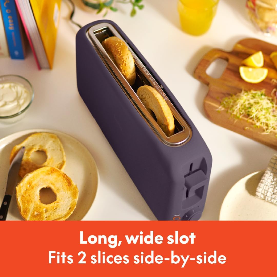 1760427017_bella-2-Slice-Slim-Toaster-Fits-anywhere™-Kitchenware-6-Setting-Shade-Control-with-Reheat-Cancel-Buttons-Fits-sourdough-10-Long-Slot-Anti-Jam-Auto-Shutoff-900-Watt-Plum.jpg bella 2 Slice Slim Toaster, Fits-anywhere™ Kitchenware, 6 Setting Shade Control with Reheat & Cancel Buttons, Fits sourdough, 10” Long Slot, Anti Jam & Auto Shutoff, 900 Watt, Plum - Image 4