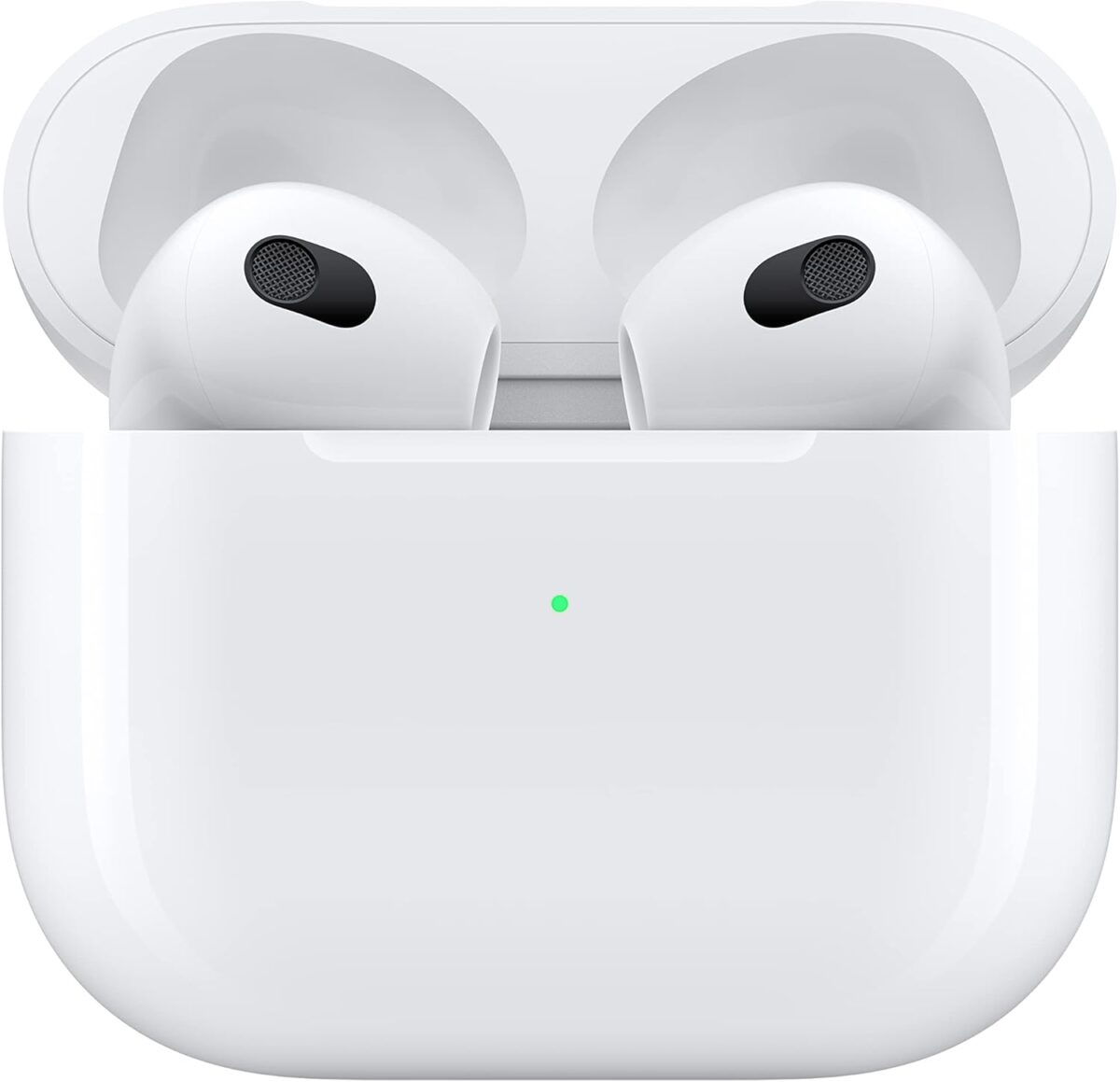 Apple AirPods (3rd Generation) Wireless Ear Buds, Bluetooth Headphones, Personalized Spatial Audio, Sweat and Water Resistant, Lightning Charging Case Included, Up to 30 Hours of Battery Life - Image 4