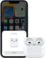 Apple AirPods (3rd Generation) Wireless Ear Buds, Bluetooth Headphones, Personalized Spatial Audio, Sweat and Water Resistant, Lightning Charging Case Included, Up to 30 Hours of Battery Life - Image 6