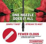 Chapin 20004 Pump Sprayer, 1 Gallon, Lawn and Garden, Hand Pressurized, Anti-Clog Filter, Adjustable Spray Nozzle, Spraying Plants, Watering, Weeds, Fertilizer and Pests, Translucent - Image 4