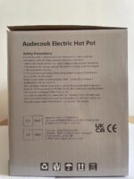 Audecook Hot Pot Electric 2L, Cermic Glaze Non-Stick Frying Pan 8 Inch, Portable Travel Cooker for Ramen/Steak/Fried Rice/Oatmeal/Soup, with Dual Power Control (Silicone Spatula Included) - Image 9