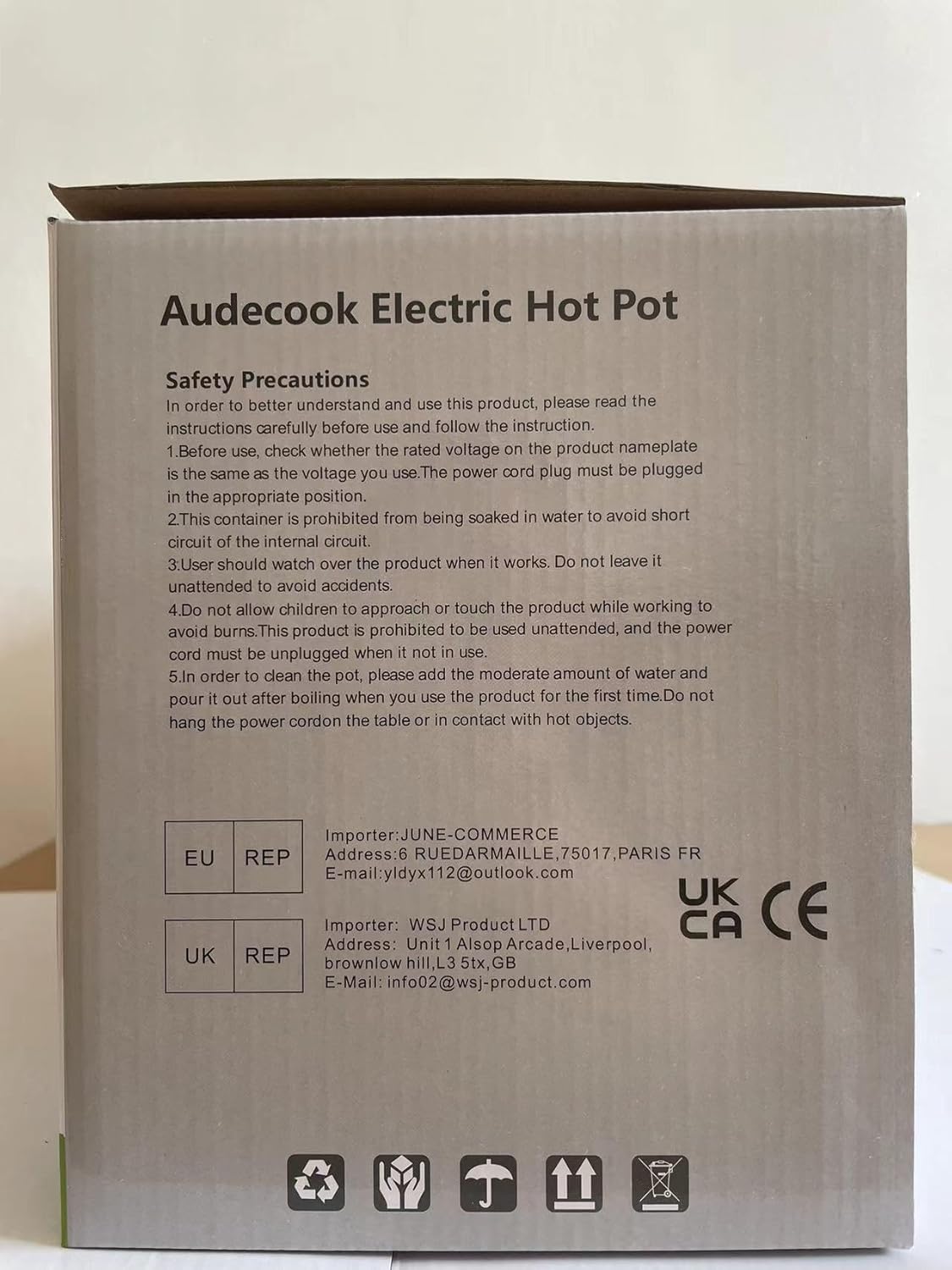 1760457275_Audecook-Hot-Pot-Electric-2L-Cermic-Glaze-Non-Stick-Frying-Pan-8-Inch-Portable-Travel-Cooker-for-RamenSteakFried-RiceOatmealSoup-with-Dual-Power-Control-Silicone-Spatula-Included.jpg Audecook Hot Pot Electric 2L, Cermic Glaze Non-Stick Frying Pan 8 Inch, Portable Travel Cooker for Ramen/Steak/Fried Rice/Oatmeal/Soup, with Dual Power Control (Silicone Spatula Included) - Image 9