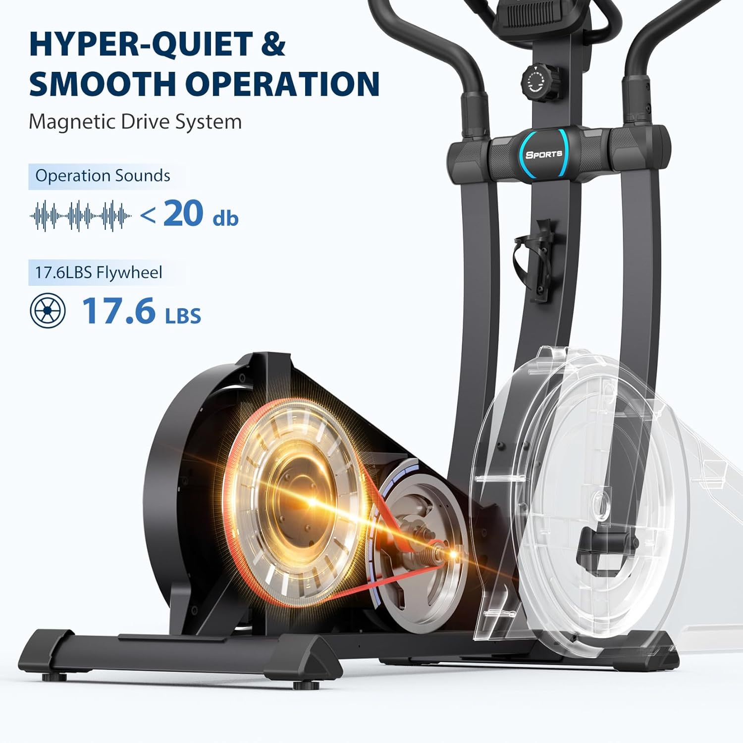1760467112_Dripex-Elliptical-Exercise-Machine-Hyper-Quiet-Magnetic-Elliptical-Machine-for-Home-Elliptical-Training-Machines-with-16-Levels-Resistance-8KG-Flywheel-Pulse-Sensor-15.3IN-Stride.jpg Dripex Elliptical Exercise Machine, Hyper-Quiet Magnetic Elliptical Machine for Home, Elliptical Training Machines with 16 Levels Resistance, 8KG Flywheel, Pulse Sensor, 15.3IN Stride - Image 3