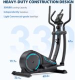 Dripex Elliptical Exercise Machine, Hyper-Quiet Magnetic Elliptical Machine for Home, Elliptical Training Machines with 16 Levels Resistance, 8KG Flywheel, Pulse Sensor, 15.3IN Stride - Image 4