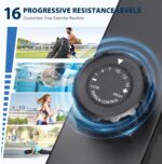 Dripex Elliptical Exercise Machine, Hyper-Quiet Magnetic Elliptical Machine for Home, Elliptical Training Machines with 16 Levels Resistance, 8KG Flywheel, Pulse Sensor, 15.3IN Stride - Image 5