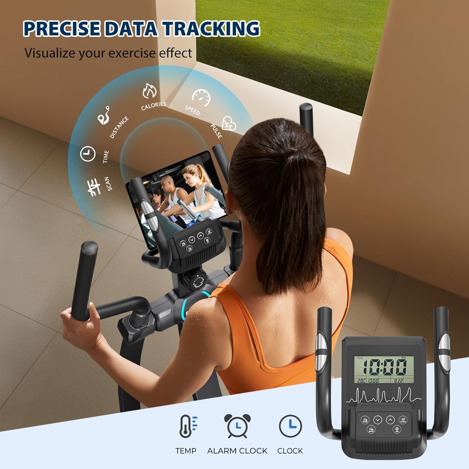 1760467120_Dripex-Elliptical-Exercise-Machine-Hyper-Quiet-Magnetic-Elliptical-Machine-for-Home-Elliptical-Training-Machines-with-16-Levels-Resistance-8KG-Flywheel-Pulse-Sensor-15.3IN-Stride.jpg Dripex Elliptical Exercise Machine, Hyper-Quiet Magnetic Elliptical Machine for Home, Elliptical Training Machines with 16 Levels Resistance, 8KG Flywheel, Pulse Sensor, 15.3IN Stride - Image 6