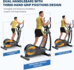 Dripex Elliptical Exercise Machine, Hyper-Quiet Magnetic Elliptical Machine for Home, Elliptical Training Machines with 16 Levels Resistance, 8KG Flywheel, Pulse Sensor, 15.3IN Stride - Image 8