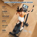 Dripex Elliptical Exercise Machine, Hyper-Quiet Magnetic Elliptical Machine for Home, Elliptical Training Machines with 16 Levels Resistance, 8KG Flywheel, Pulse Sensor, 15.3IN Stride - Image 10