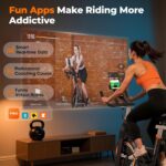 YOSUDA PRO Magnetic Exercise Bike 350 lbs Weight Capacity - Indoor Cycling Bike Stationary with Comfortable Seat Cushion, Silent Belt Drive - Image 7