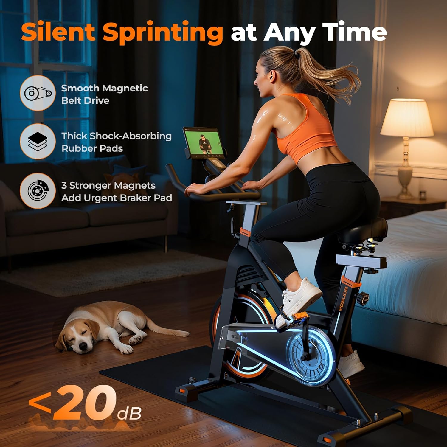 1760467359_YOSUDA-PRO-Magnetic-Exercise-Bike-350-lbs-Weight-Capacity-Indoor-Cycling-Bike-Stationary-with-Comfortable-Seat-Cushion-Silent-Belt-Drive.jpg YOSUDA PRO Magnetic Exercise Bike 350 lbs Weight Capacity - Indoor Cycling Bike Stationary with Comfortable Seat Cushion, Silent Belt Drive - Image 8