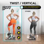 Stepper Machine with Resistance Bands, Mini Stepper with 300LBS Weight Capacity, Twist Stepper for Full Body Workout, Adjustable Step Height, Smooth and Quiet, Step Machine for Men Women - Image 3