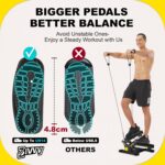 Stepper Machine with Resistance Bands, Mini Stepper with 300LBS Weight Capacity, Twist Stepper for Full Body Workout, Adjustable Step Height, Smooth and Quiet, Step Machine for Men Women - Image 4