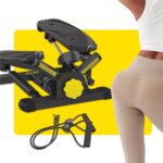 Stepper Machine with Resistance Bands, Mini Stepper with 300LBS Weight Capacity, Twist Stepper for Full Body Workout, Adjustable Step Height, Smooth and Quiet, Step Machine for Men Women - Image 10