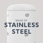 Diaper Genie Select Pail (Polka Dot) is Made of Durable Stainless Steel and Includes 1 Starter Square Refill That can Hold up to 165 Newborn-Sized Diapers. - Image 4
