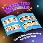 Face Painting Kit for Kids, Non-Toxic and Hypoallergenic Face Paint Makeup Kit| with Stencils, Book, Easy to Use and Safe for Kids, Fun for Halloween, Birthday Party, School Event - Image 7