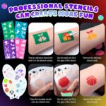 Face Painting Kit for Kids, Non-Toxic and Hypoallergenic Face Paint Makeup Kit| with Stencils, Book, Easy to Use and Safe for Kids, Fun for Halloween, Birthday Party, School Event - Image 8
