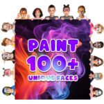 Face Painting Kit for Kids, Non-Toxic and Hypoallergenic Face Paint Makeup Kit| with Stencils, Book, Easy to Use and Safe for Kids, Fun for Halloween, Birthday Party, School Event - Image 9