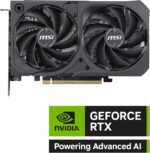 MSI Gaming RTX 5050 8G Shadow 2X OC Graphics Card (8GB GDDR6,128-bit, Extreme Performance: 2617 MHz, DisplayPort x3 2.1a, HDMI 2.1b, NVIDIA Blackwell Architecture) - Image 3