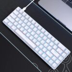 DIERYA T68SE 60% Gaming Mechanical Keyboard,Ultra Compact Mini 68 Key with Red Switches Wired Keyboard,Anti-Ghosting Keys, for Windows Laptops and PC Gamers,White - Image 8