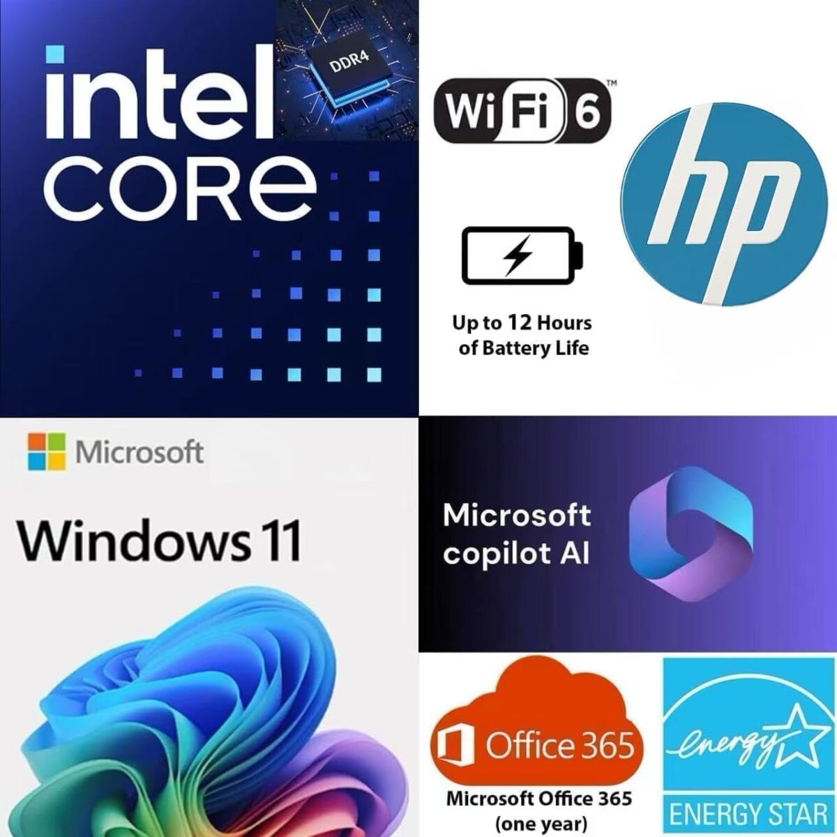 HP Student and Home Laptop with Free Microsoft 365, 16GB RAM, 1.1TB Storage (128GB SSD and 1TB Cloud Storage), Fast Intel Core, Win 11 w/o Earbuds – Perfect for Work & Play - Image 3