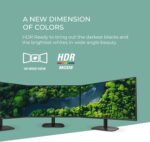 AOC 24B2H2 24” Frameless IPS Monitor, FHD 1920x1080, 100Hz, 106% sRGB, for Home and Office, HDMI x2, Low Blue Mode, VESA Compatible, Black - Image 5