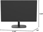 AOC 24B2H2 24” Frameless IPS Monitor, FHD 1920x1080, 100Hz, 106% sRGB, for Home and Office, HDMI x2, Low Blue Mode, VESA Compatible, Black - Image 7