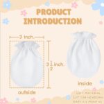 RATIVE No Scratch Mittens Organic Cotton for Newborn Baby 0-6 Months Boys Girls - Image 3