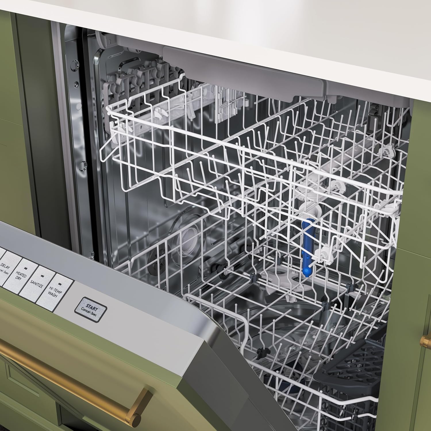 1760477032_KoolMore-KM-DW2445-PR-24-in.-Panel-Ready-14-Place-Settings-45-DB-Dishwasher-in-Stainless-Steel-UL-and-Energy-Star-Certified.jpg KoolMore KM-DW2445-PR 24 in. Panel Ready 14 Place Settings 45 DB Dishwasher in Stainless-Steel, UL and Energy Star Certified - Image 7