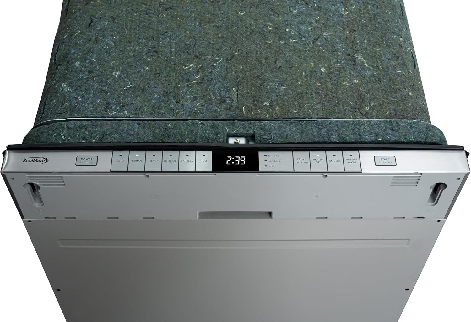1760477036_KoolMore-KM-DW2445-PR-24-in.-Panel-Ready-14-Place-Settings-45-DB-Dishwasher-in-Stainless-Steel-UL-and-Energy-Star-Certified.jpg KoolMore KM-DW2445-PR 24 in. Panel Ready 14 Place Settings 45 DB Dishwasher in Stainless-Steel, UL and Energy Star Certified - Image 9