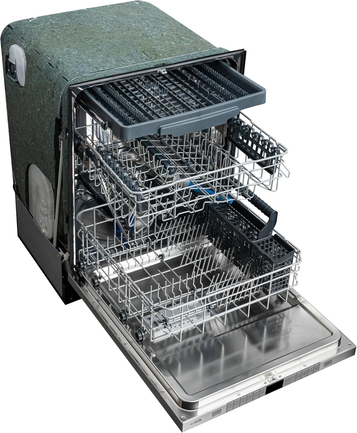 1760477037_KoolMore-KM-DW2445-PR-24-in.-Panel-Ready-14-Place-Settings-45-DB-Dishwasher-in-Stainless-Steel-UL-and-Energy-Star-Certified.jpg KoolMore KM-DW2445-PR 24 in. Panel Ready 14 Place Settings 45 DB Dishwasher in Stainless-Steel, UL and Energy Star Certified - Image 10