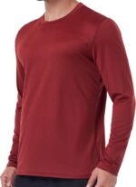 6 Pack Men's Quick Dry Long Sleeve Shirts UPF 50+ UV Sun Protection SPF Shirt Moisture Wicking T-Shirt for Casual Workout - Image 4