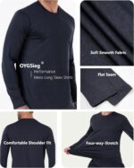 6 Pack Men's Quick Dry Long Sleeve Shirts UPF 50+ UV Sun Protection SPF Shirt Moisture Wicking T-Shirt for Casual Workout - Image 5