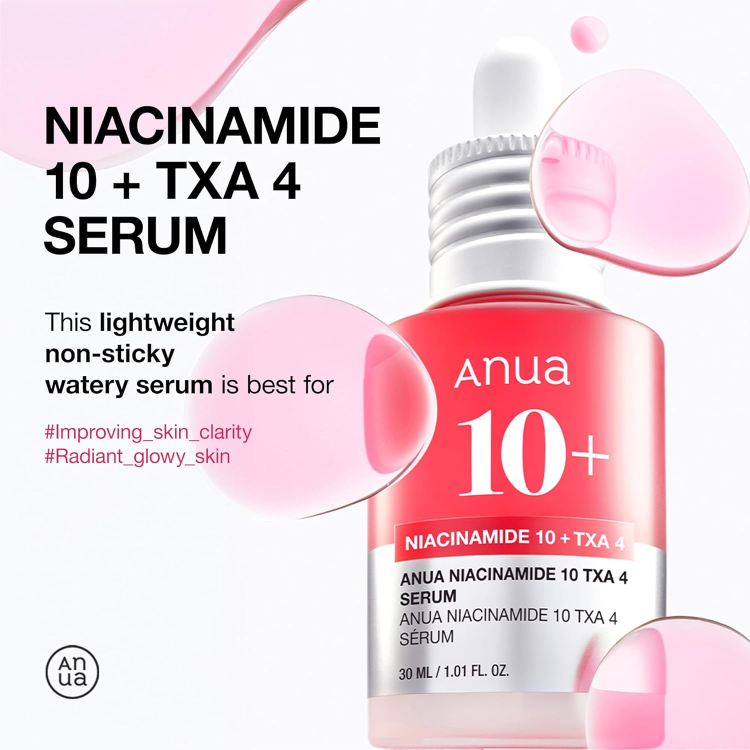 1760478866_ANUA-Niacinamide-10-TXA-4-Serum-Hyaluronic-Acid-Tranexamic-acid-Facial-Serum-for-Glass-Skin-Clarifying-Radiant-Complexion-with-Natural-Color-Korean-Skin-Care-30ml-1.01-fl.oz_.jpg ANUA Niacinamide 10 + TXA 4 Serum, Hyaluronic Acid, Tranexamic acid, Facial Serum for Glass Skin, Clarifying, Radiant Complexion with Natural Color, Korean Skin Care (30ml /1.01 fl.oz) - Image 4