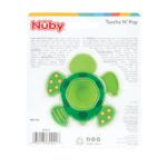 Nuby Teethe N' Pop Sensory Play Teether - Baby Teething Toy - 3+ Months - Turtle - Image 10