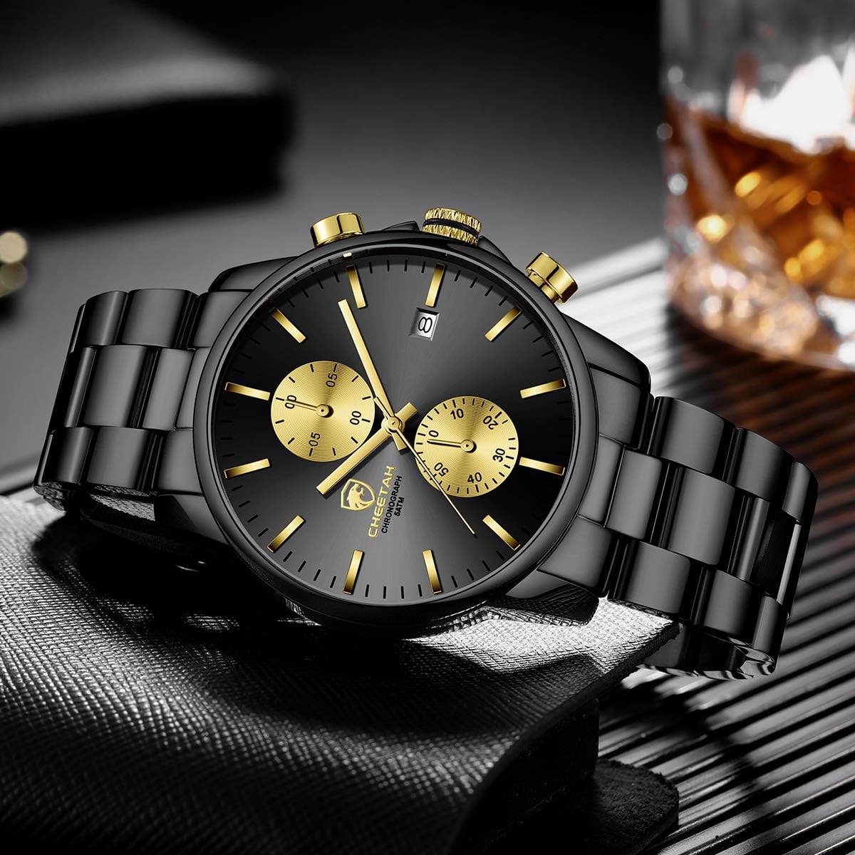 1760558243_GOLDEN-HOUR-Fashion-Business-Mens-Watches-with-Stainless-Steel-Waterproof-Chronograph-Quartz-Watch-for-Men-Auto-Date.jpg GOLDEN HOUR Fashion Business Mens Watches with Stainless Steel Waterproof Chronograph Quartz Watch for Men, Auto Date - Image 7