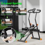 Stair Stepper for Home Gym, 2025 Upgrade Stair Climber w/ 3-Level Resistance & Height, Non-Slip Pedals, Digital Tracker & Phone Holder Home Exercise Machine for Women Men - Image 3