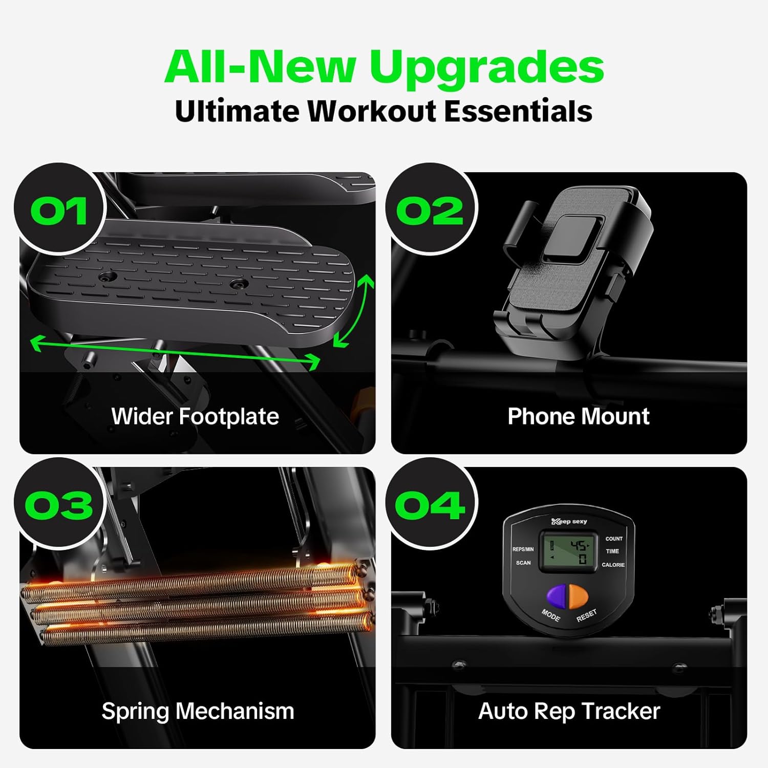 1760558487_Stair-Stepper-for-Home-Gym-2025-Upgrade-Stair-Climber-w-3-Level-Resistance-Height-Non-Slip-Pedals-Digital-Tracker-Phone-Holder-Home-Exercise-Machine-for-Women-Men.jpg Stair Stepper for Home Gym, 2025 Upgrade Stair Climber w/ 3-Level Resistance & Height, Non-Slip Pedals, Digital Tracker & Phone Holder Home Exercise Machine for Women Men - Image 5