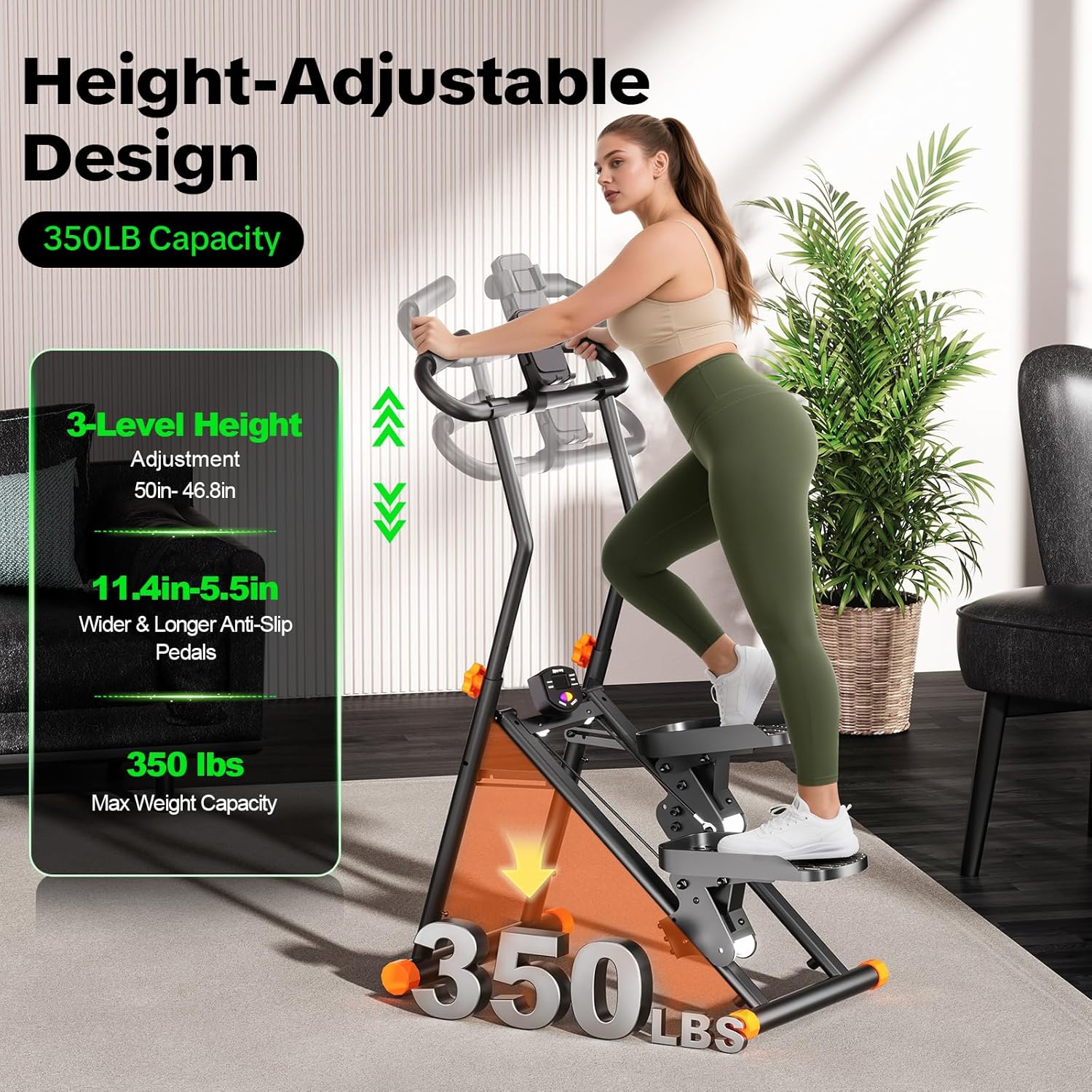 1760558489_Stair-Stepper-for-Home-Gym-2025-Upgrade-Stair-Climber-w-3-Level-Resistance-Height-Non-Slip-Pedals-Digital-Tracker-Phone-Holder-Home-Exercise-Machine-for-Women-Men.jpg Stair Stepper for Home Gym, 2025 Upgrade Stair Climber w/ 3-Level Resistance & Height, Non-Slip Pedals, Digital Tracker & Phone Holder Home Exercise Machine for Women Men - Image 6